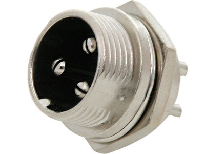 Gniazdo mikrofonowe CB 3 pin 3p montaż (1830)