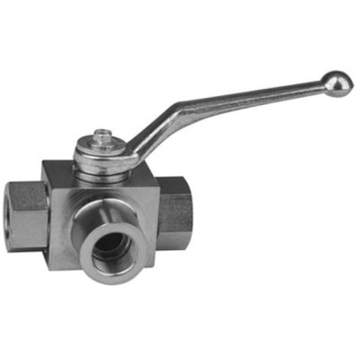 hydrauliczny zawór kulowy 1/2' 3-drogowy 500bar