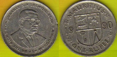 Mauritius 1 Rupee 1990 r.