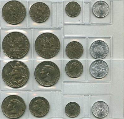 GRECJA zestaw monet UNC 1973R