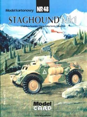 Model Card nr 48 Staghound Mk.I