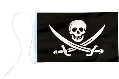 Flaga Piracka szable bandera jachtowa 45x30cm qg
