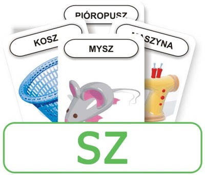 Logopedyczny Piotruś LOGOPEDIA KOMLOGO głoska SZ