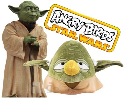 Duża Maskotka Angry Birds Star Wars 21cm Yoda