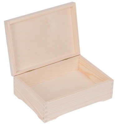 Drewniane PUDEŁKO 24x17,5cm DECOUPAGE szkatułka