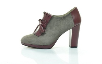 BRENDA ZARO T1641 ANTYCZNE WELUROWE BOTKI R.40