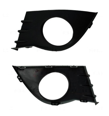 Решётка радиатора бампера renault clio iii 3 2005-2009 левая фото №1