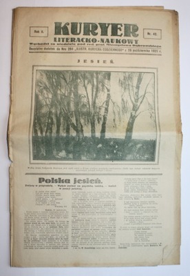 KURYER 1925 POLSKA JESIEŃ KRĘGARSTWO POLESIE