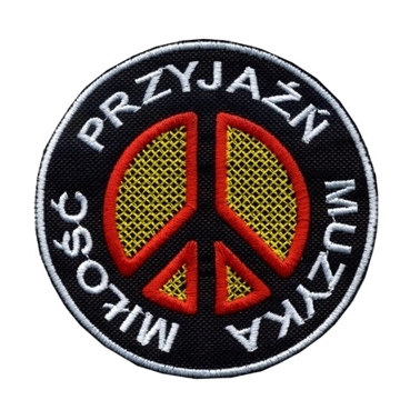 Znak Pokoju Pacyfa Pokojowa Naszywka - Pacyfka