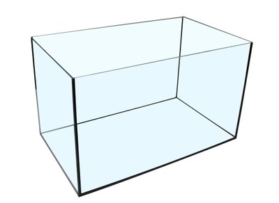 Akwarium 54l Prosty 60x30x30 Proste prostokątne