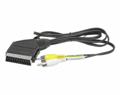 Kabel wtyk Euro SCART- 2 RCA cincz AUDIO 1,2m (2352)