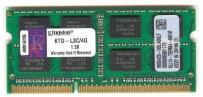 OKAZJA DDR3 KINGSTON 4GB KTD-L3C/4G