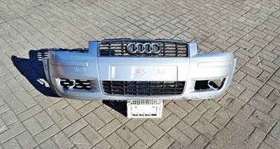 AUDI A3 8P ZDERZAK PRZEDNI PRZÓD SREBRNY NIEKLEJONY PRZEDLIFT