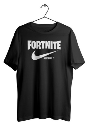 Koszulka Fortnite Just Play dziecięca czarna 128