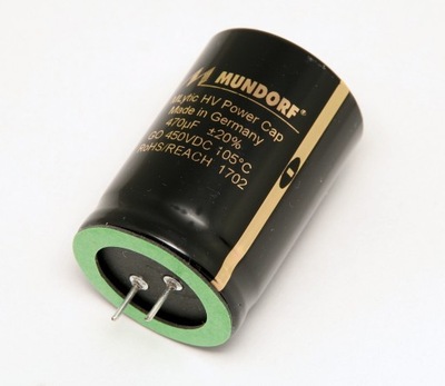 Kondensator Mundorf MLHV MLGO 220 uf 450V M-Lytic