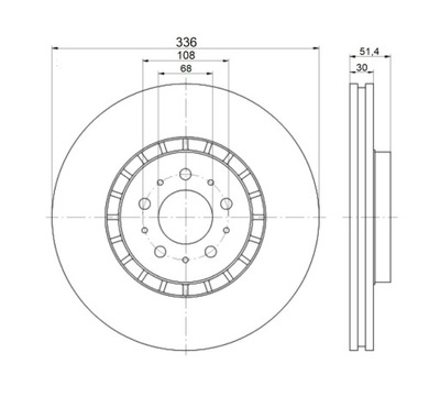 DISQUES MIKODA 2432 GT VOLVO XC90 I 02R- AVANT 336M - milautoparts-fr.ukrlive.com