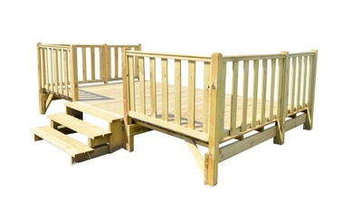 Taras segmentowy pod domek holenderski, angielski, mobilny, kemping 25m2