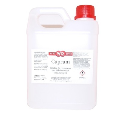 Emulsja do czyszczenia metali kolorowych CUPRUM - 1 litr