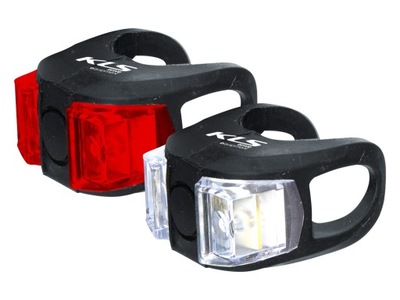 Lampki rowerowe zestaw KELLYS LED TWINS czarne