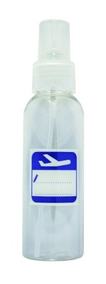 INTER-VION Butelka buteleczka spray 100 ml do samolotu na kosmetyki
