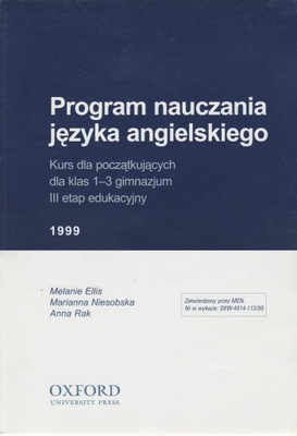 Oxford PROGRAM NAUCZANIA JĘZYKA ANGIELSKIEGO 1-3