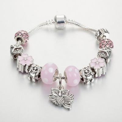 STYLOWA BRANSOLETKA MODUŁOWA MURANO BEADS