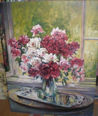 Kopia obrazu Claude Monet "Kwiaty"