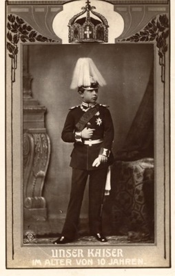 UNSER KAISER IM ALTER 10 JAHREN. ORANOTYPIA 1904