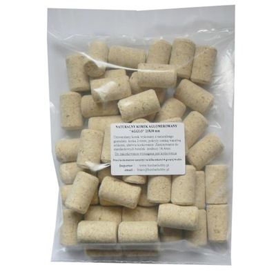 Korki z prawdziwego korka korek aglomerowany 22x38mm wino 50szt