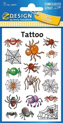 AVERY Tatuaże dla dzieci tatuaż pajączki
