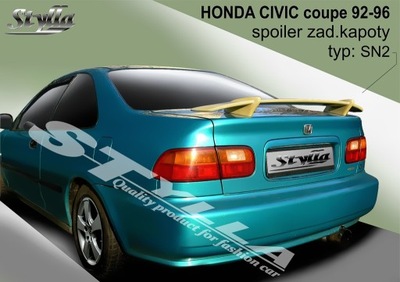 spoiler spojler do Honda Civic coupe MK5 93- 2typy 