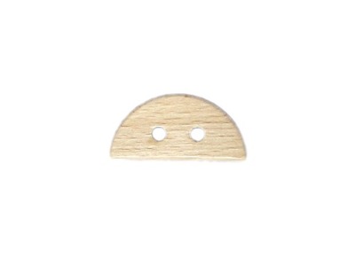 GUZIK DREWNIANY 4,8cm drewniane PÓŁKOŁE 1szt