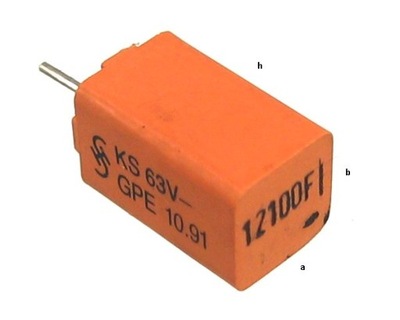 Kondensator precyzyjny 1% 12,1nF/63V - 10 sztuk