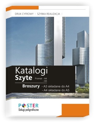KATALOG BROSZURA FOLDER A5 12 str 50 szt EXPRESS!