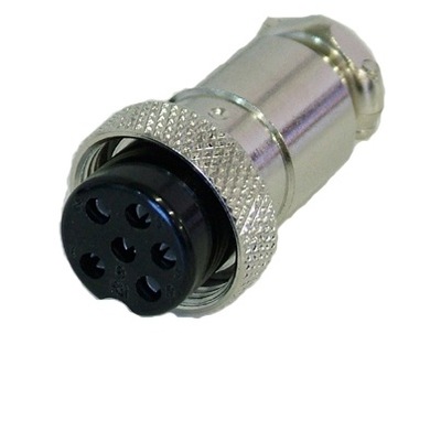 Wtyk mikrofonu gruszki CB 6pin na kabel (0169)