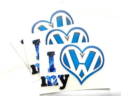 I LOVE MY Volkswagen sticker naklejka