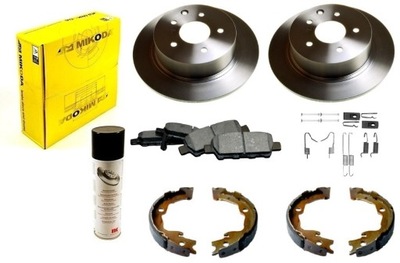 DISCS PADS BRAKE SHOES NISSAN JUKE F15 2010- QASHQAI J10 2006-2013 REAR SET - milautoparts-fr.ukrlive.com