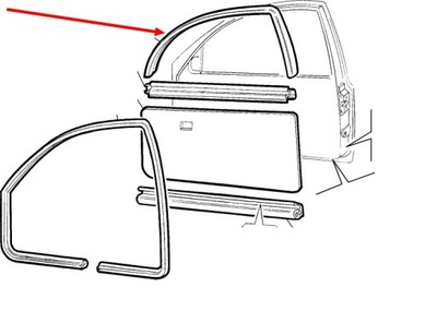 GARNITURE DE GLACE PORTIÈRE DROITE FIAT PUNTO 1993-1997 - milautoparts-fr.ukrlive.com