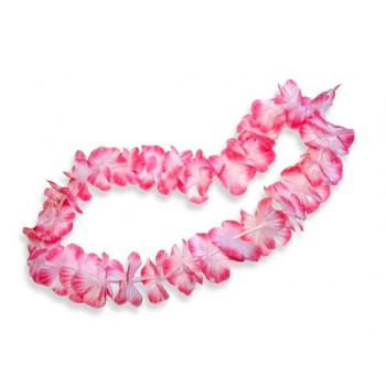 Naszyjnik OPASKA hawajska różowa strój