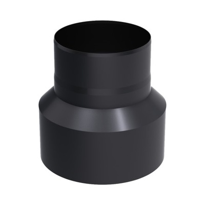REDUKCJA SPALINOWA STALOWA fi 200/150 CZARNA 2 mm