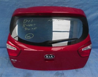 Kia rio iii 5d hb 11- крышка багажника комплектная демонтаж фото №1