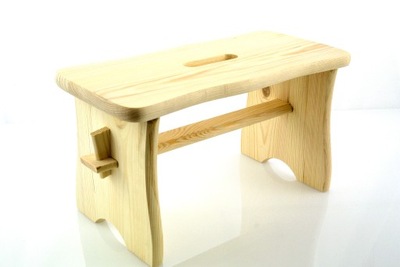 Stołek taboret drewniany RYCZKA krzesełko,zydel