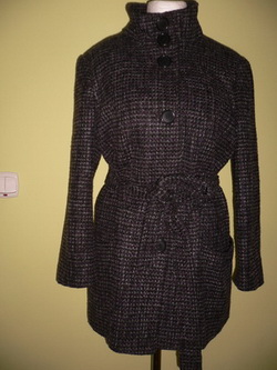 DEBENHAMS KURTKA z paskiem KRATKA 46 48