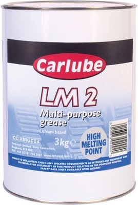 Carlube Smar litowy LM2 do łożysk NLGI No2. 3 kg