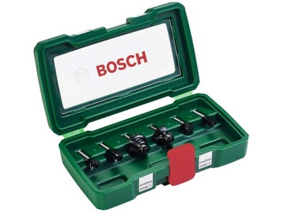 BOSCH zestaw frezów frezy do drewna 8mm 6szt.