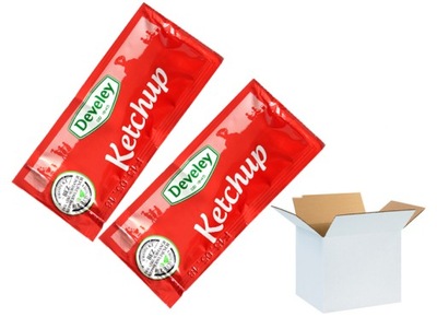 Jednorazový kečup vo vreckách Develey 12g x 50