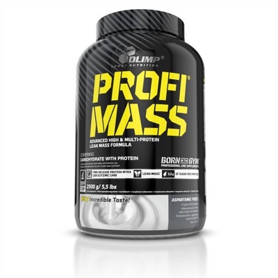 OLIMP PROFI MASS 2,5KG TRUSKAWKA WĘGLOWODANY MASA BIAŁKO
