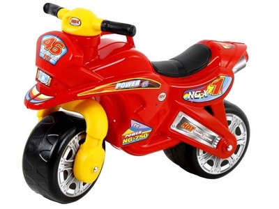 Rowerek biegowy MOTOR jeździk odpychacz NGX-1 czerwony