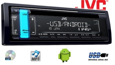 JVC KD-R491 ANDROID USB MP3 CD РАДИО АВТОМОБИЛЬНЫЙ