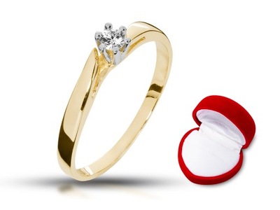 ABgold pierścionek zaręczynowy 0,08ct Vs/G wys.24h